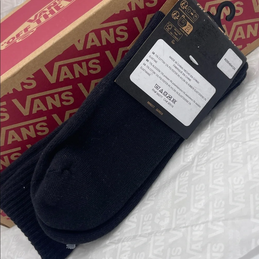 Vans Road Stop Crew Socks (1 pair) Style VN000NCHBLK